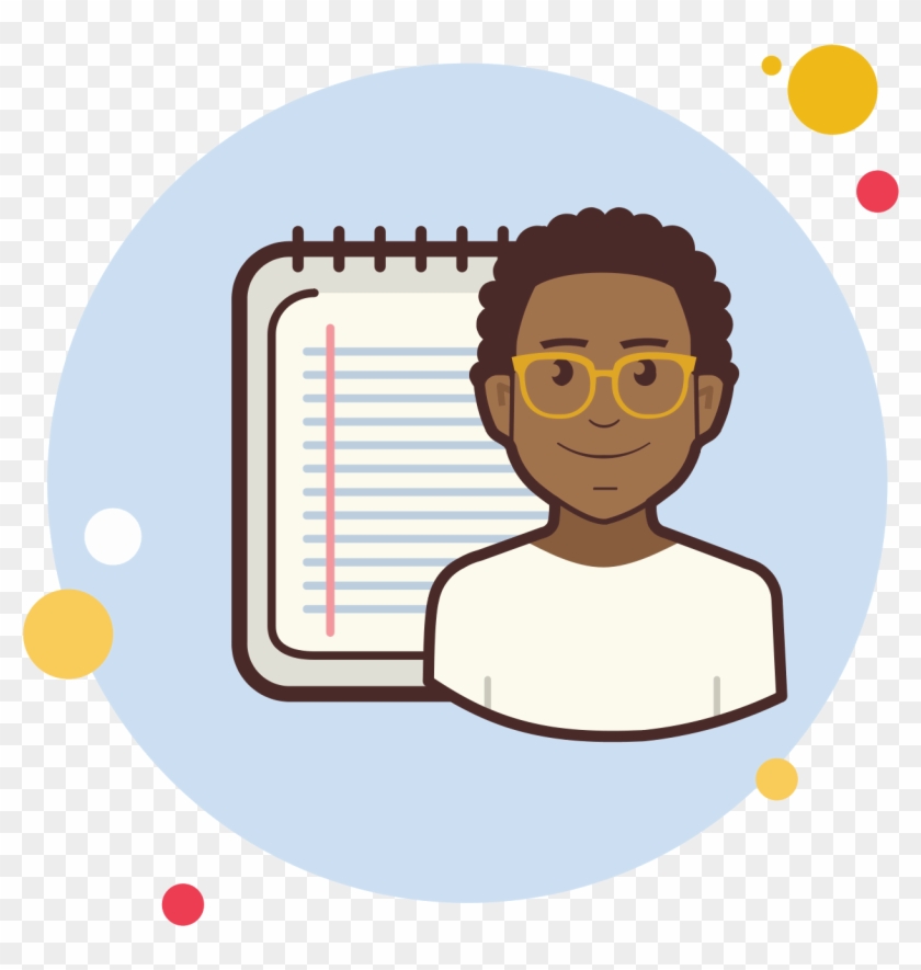 Man With A Notebook Icon - Icon #1246287