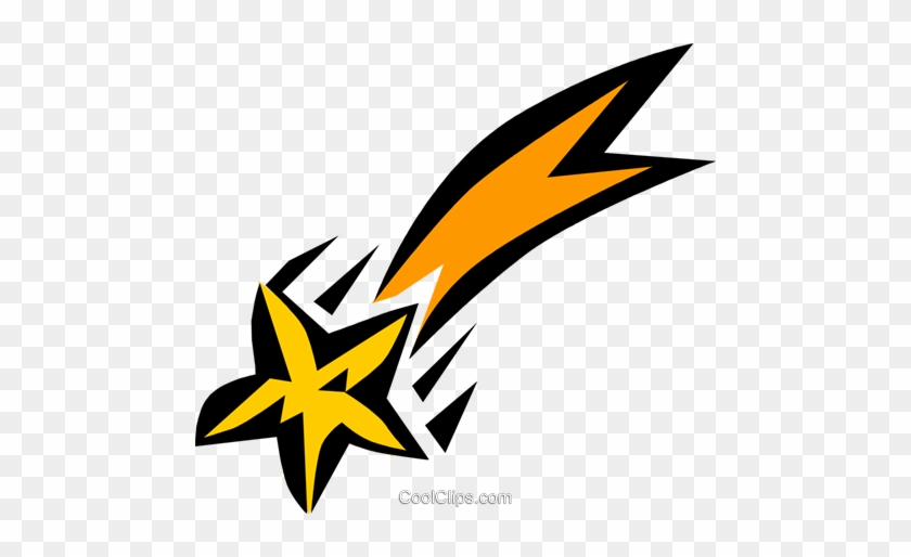 Shooting Star Royalty Free Vector Clip Art Illustration - Shooting Star #1246324