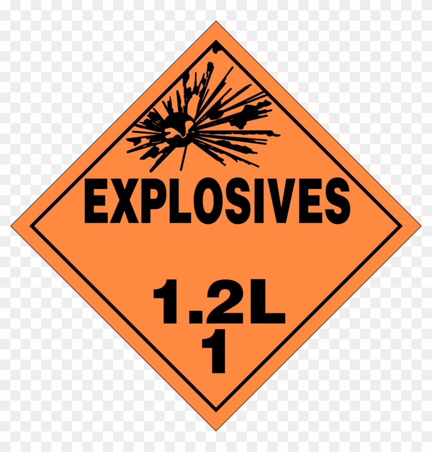 1 - 3 Explosives - 1.4 Placard #1246350