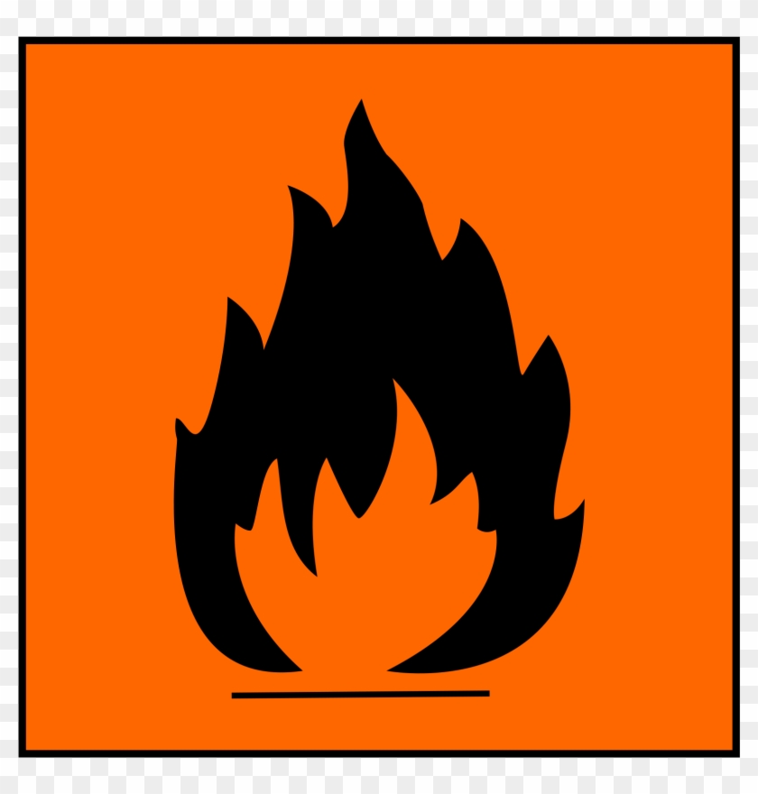 Highly Flammable - Fire Hazard Symbol #1246360