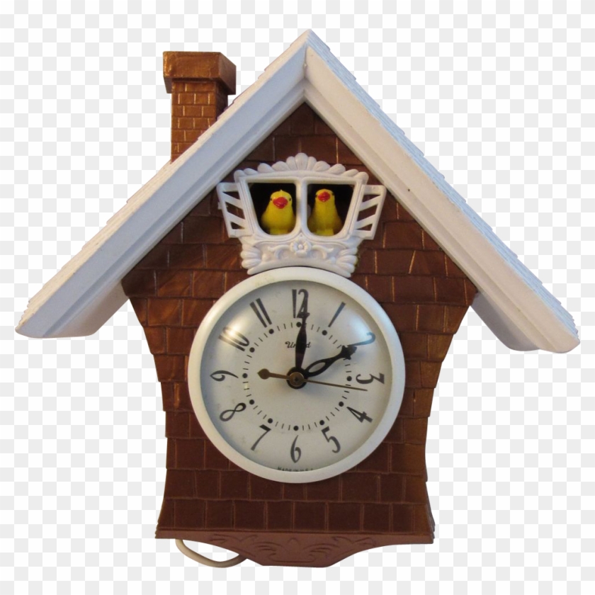 Vintage United Novelty Birdhouse Electric Clock - Cuckoo Clock #1246505