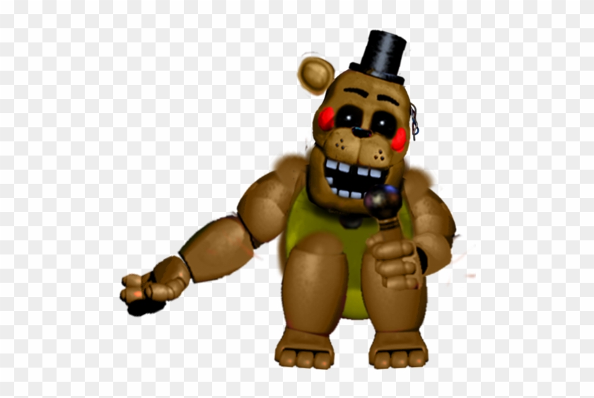 Toy Golden Freddy Version 2 By Reizosaurus-64 - Fnaf 2 Toy Golden Freddy #1246638