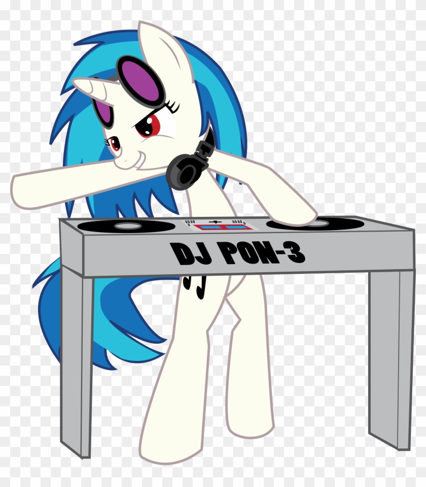 Hoodie Stalker, Dj Pon 3, Safe, Solo, Vinyl Scratch, - Phonograph Record #1246710