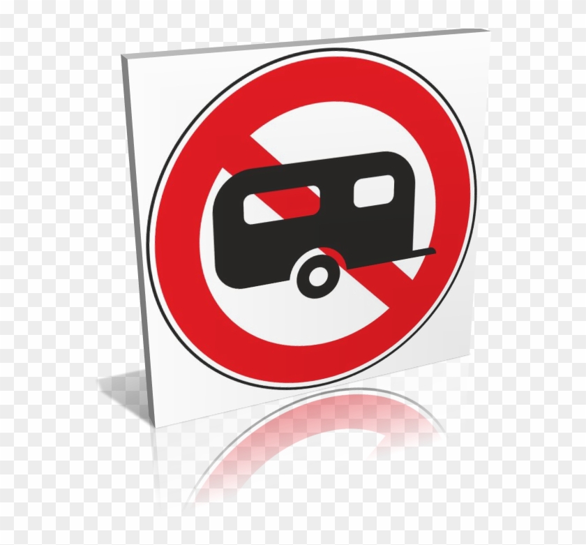 Frame And Panel Pictogram Prohibitory Traffic Sign - Car #1246744