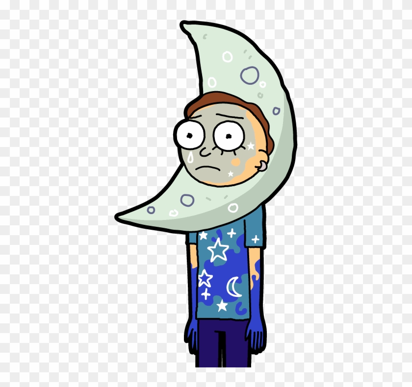 Moon Morty - Rick And Morty Moon #1246906