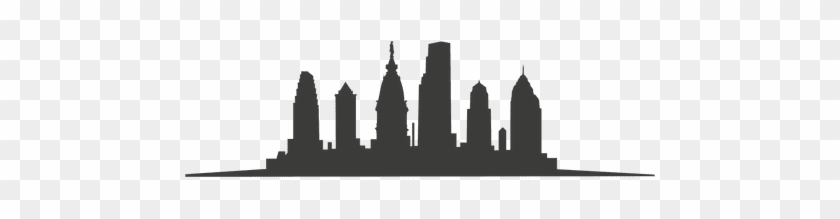 Skyline Clipart China - Philly Skyline Silhouette #1247032