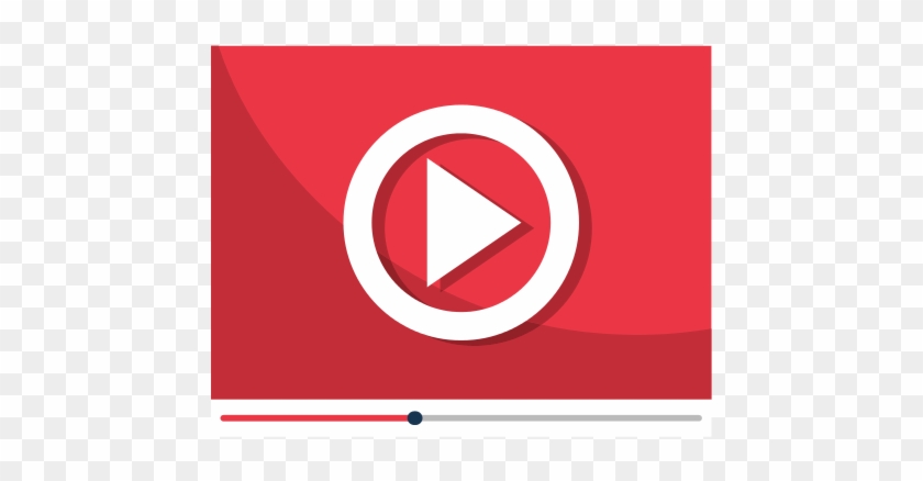 Play Video And Movie Isolated Icon Design - Play Logo Red Cinema #1247110