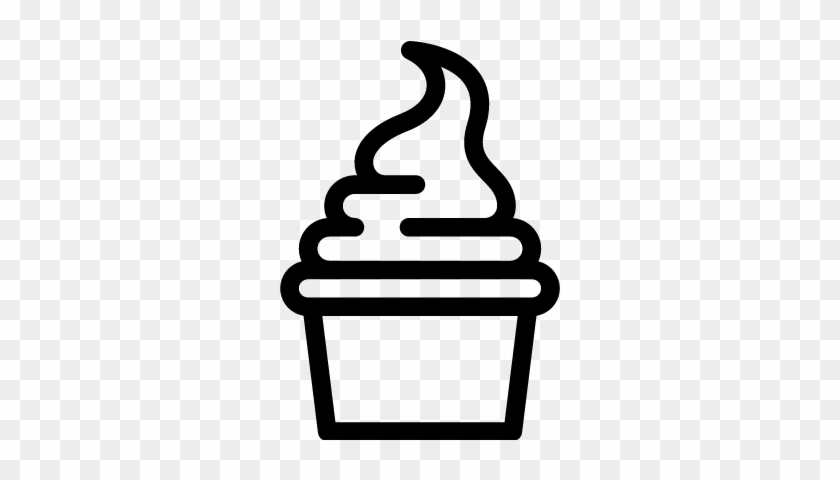 Frozen Yogurt Vector - Takeout Drink Icon #1247170