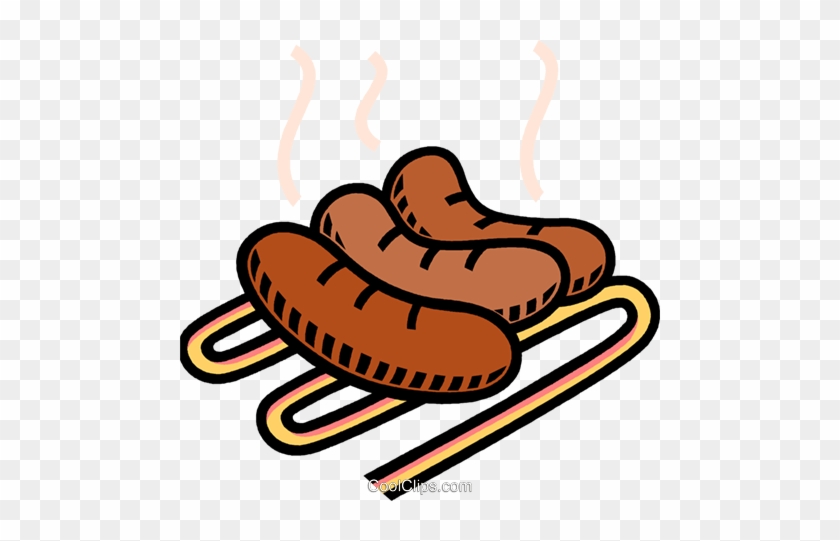 Sausages Royalty Free Vector Clip Art Illustration - Dausages Clipart #1247190