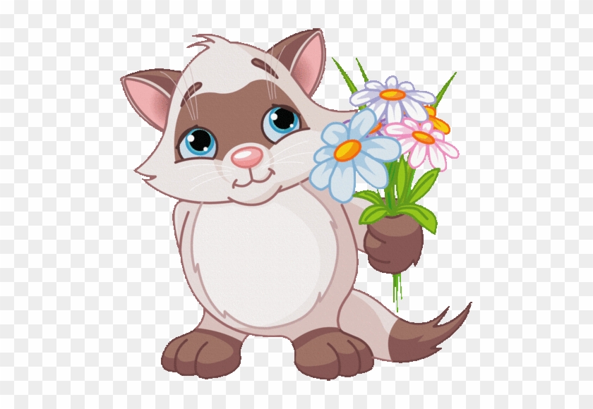 Happy Spring - Best Gift - Cat Holding Flowers Hoodie/t-shirt/mug #1247341
