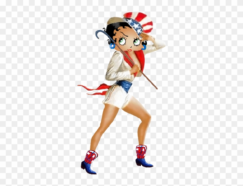 Betty Boop All American Girl Clip Art Images - Patriotic Pin Up Girls #1247404