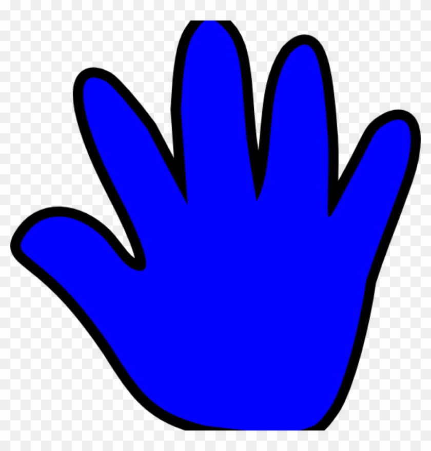 Handprint Clipart Child Handprint Blue Clip Art At - Clip Art #1247450