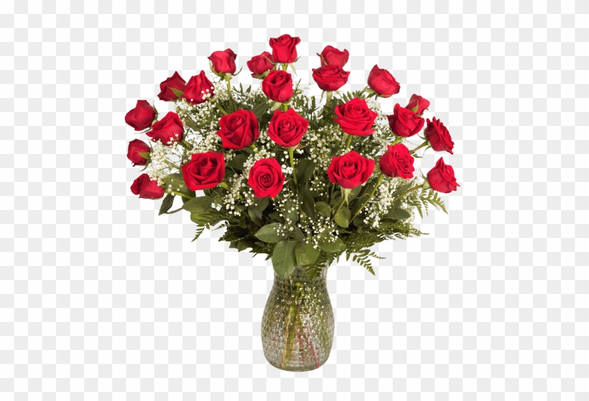 Two Dozen Long-stemmed Rose Arrangement • $89 - Carnation Arrangements In Vase #1247454