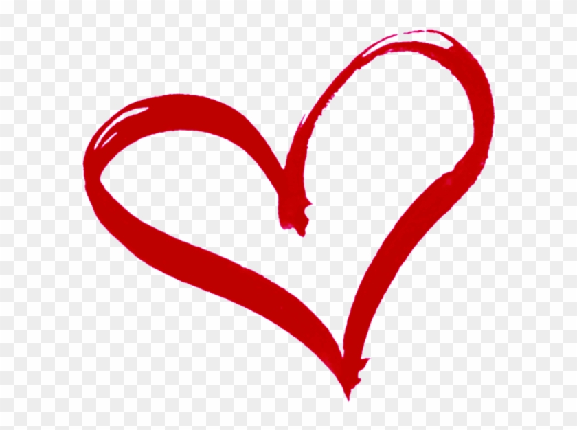 Drawn Heart Outline Png #1247500