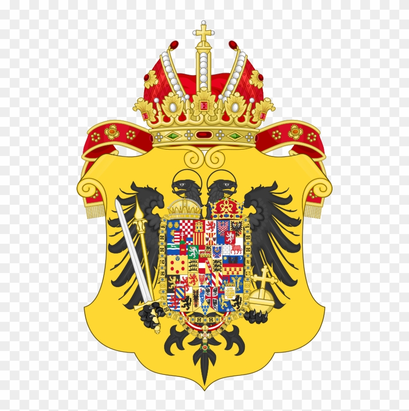 Clipart Of Double Headed Eagle With Crown K13219353 - Holy Roman Empire Coat Of Arms #1247523