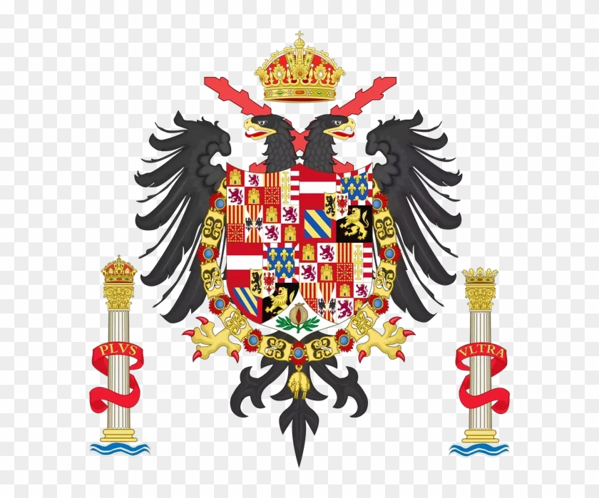The Truly Majestic Coat Of Arms Of Emperor Charles - Holy Roman Empire Spain #1247535