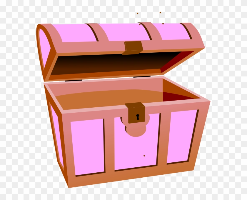 Treasure Hunt Box Clip Art - Pink Treasure Chest Clip Art #1247607