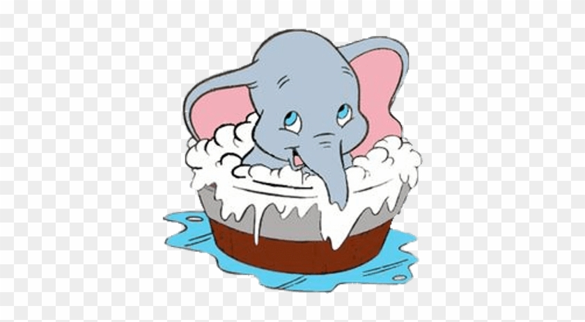 Elephant Bathing Clipart #1247608