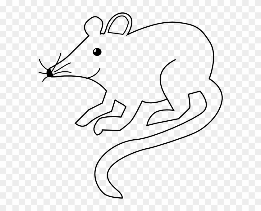 Mouse Outline Cliparts - Mouse Black And White Cartoon #1247609