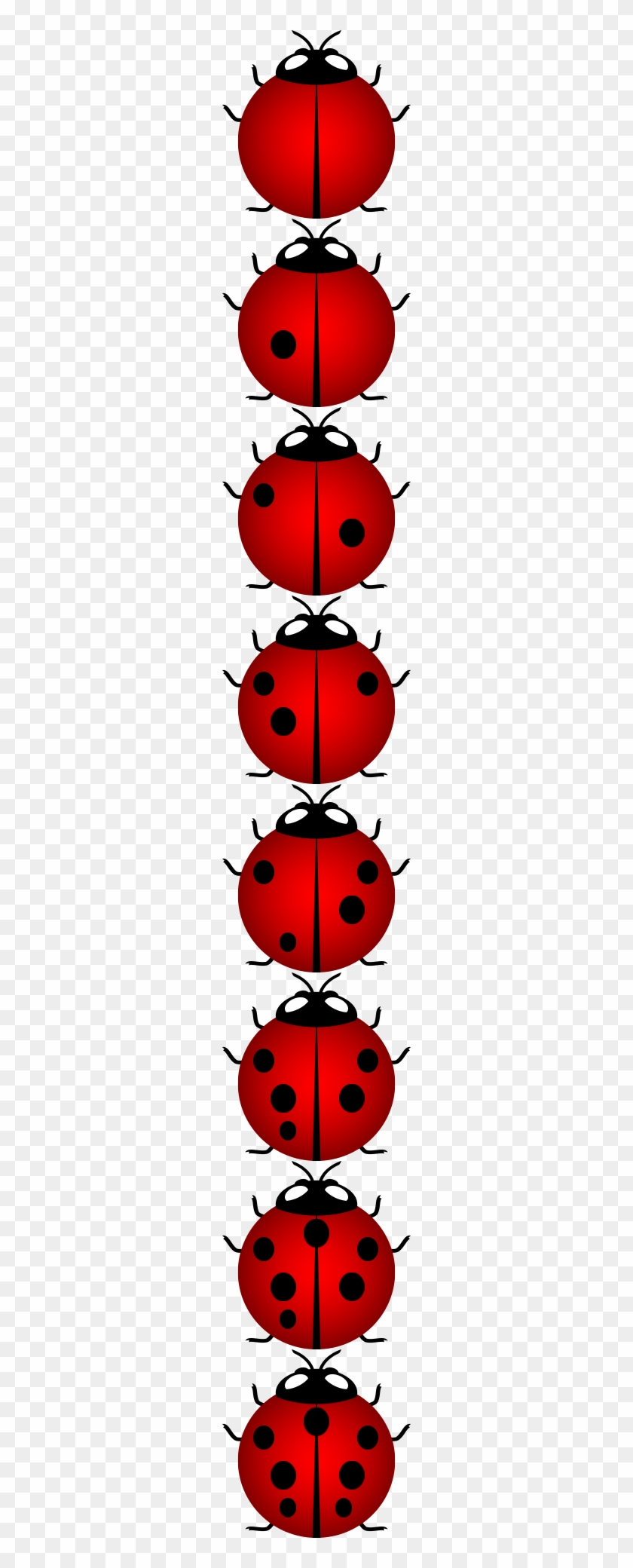 Match Clipart Ladybug Number - Lady Bug Sprite Png #1247637