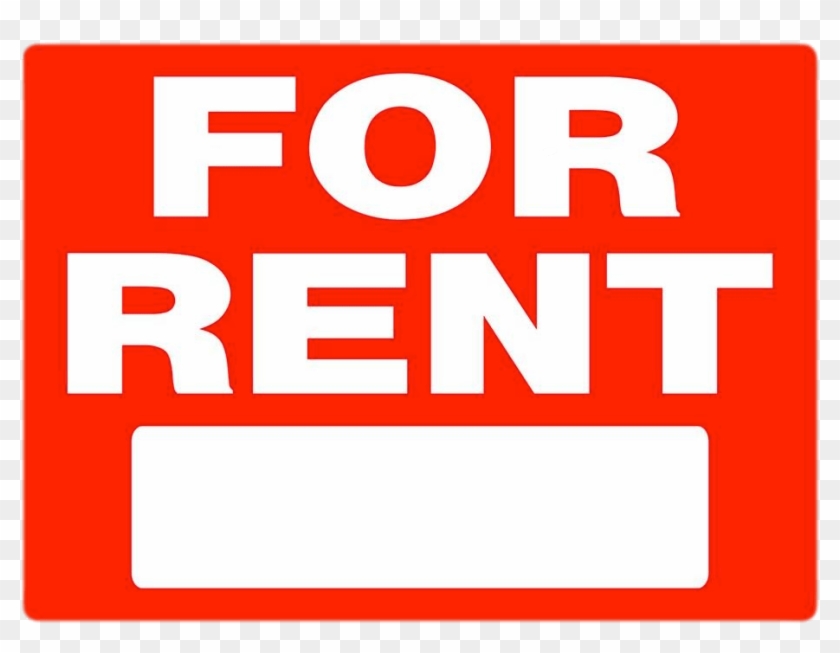 For Rent Rectangular Sign - Rent Sign #1247805
