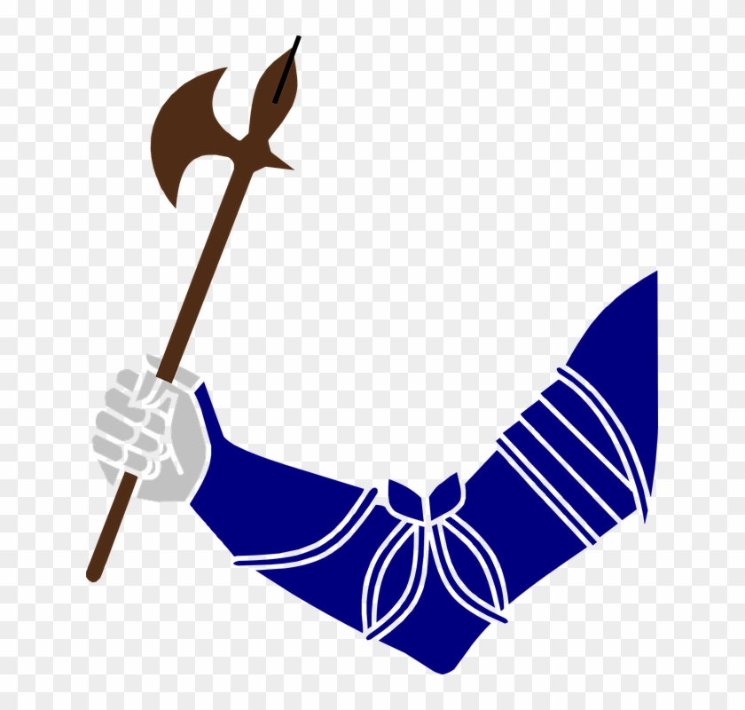 Axe Clipart Hand Holding - Blue Arms Png #1247923