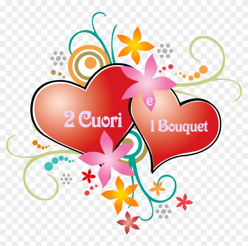 Love Greeting & Note Cards Valentine's Day Clip Art - 2 Cuori #1247983