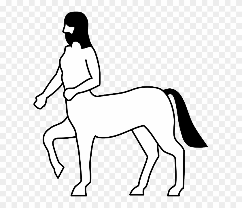 Centaur, Greek, Heraldic, Mythology - Centaur Easy To Draw #1248035