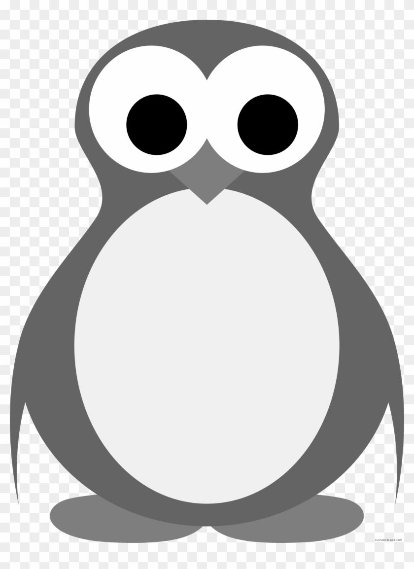 Penguin Animal Free Black White Clipart Images Clipartblack - Penguin #1248044