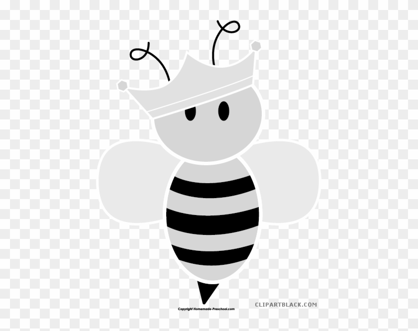 Cute Bee Animal Free Black White Clipart Images Clipartblack - Bee Png #1248048