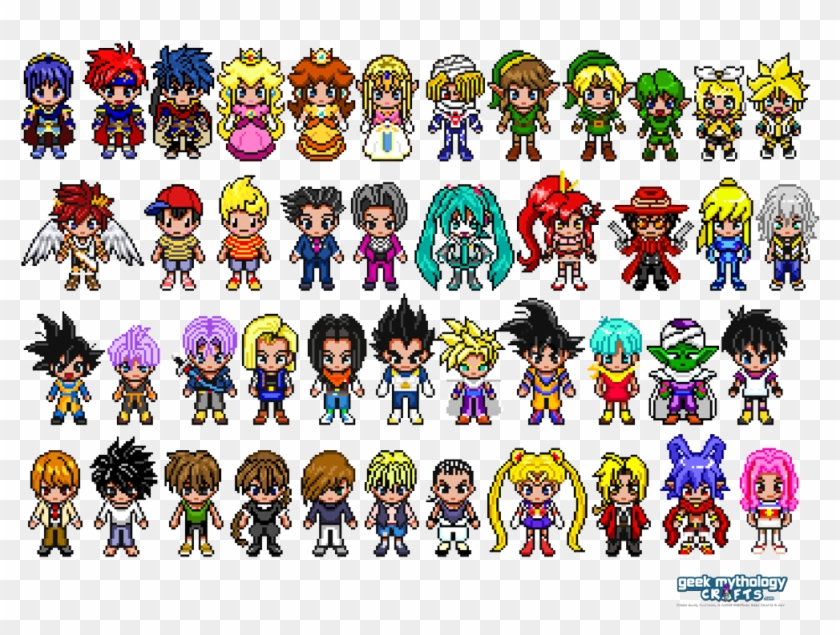 Lots Of Our Original Chibishou 1 Pixel Art Designs - Pixel Art Princess Zelda #1248067