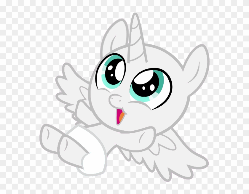 Alicorn Foal Template By Because Pinkie Pie - Cartoon #1248073