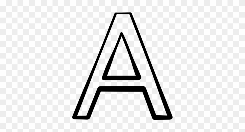 Letter A Png Black And White #1248134
