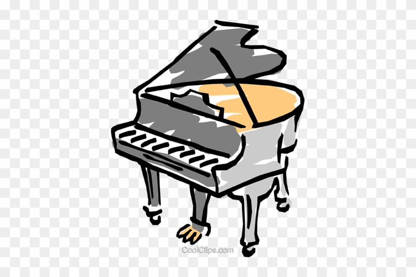 Grand Piano Royalty Free Vector Clip Art Illustration - Mitch 'n' Amy : Things Left Undone : Cd #1248147