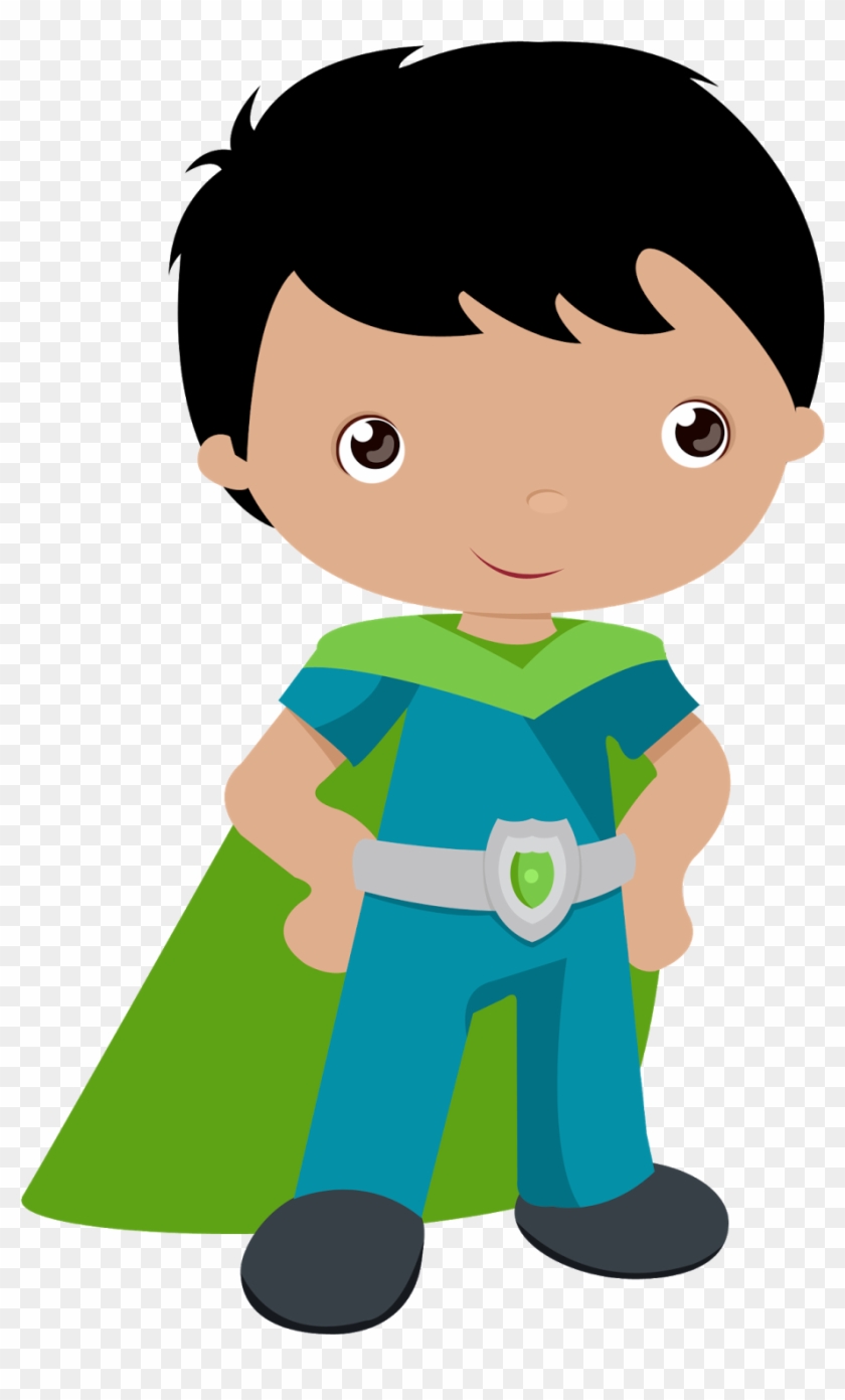 Kids Dressed As Superheroes Clipart - Kid Superhero Clipart #1248184