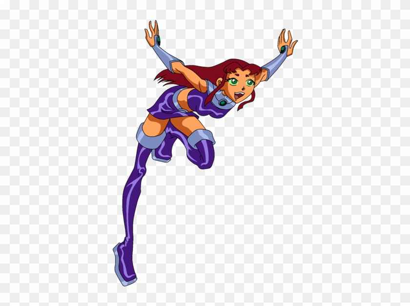 Starfire Flight Group Pose 1 Isocell By Scintillant-h - Starfire Teen Titans Flying #1248207