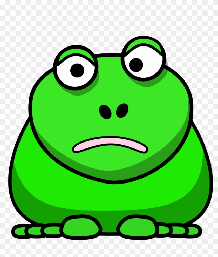 Wealth Cartoon Frog Face Announcing Clipart - Cartoon Frog Green #1248301