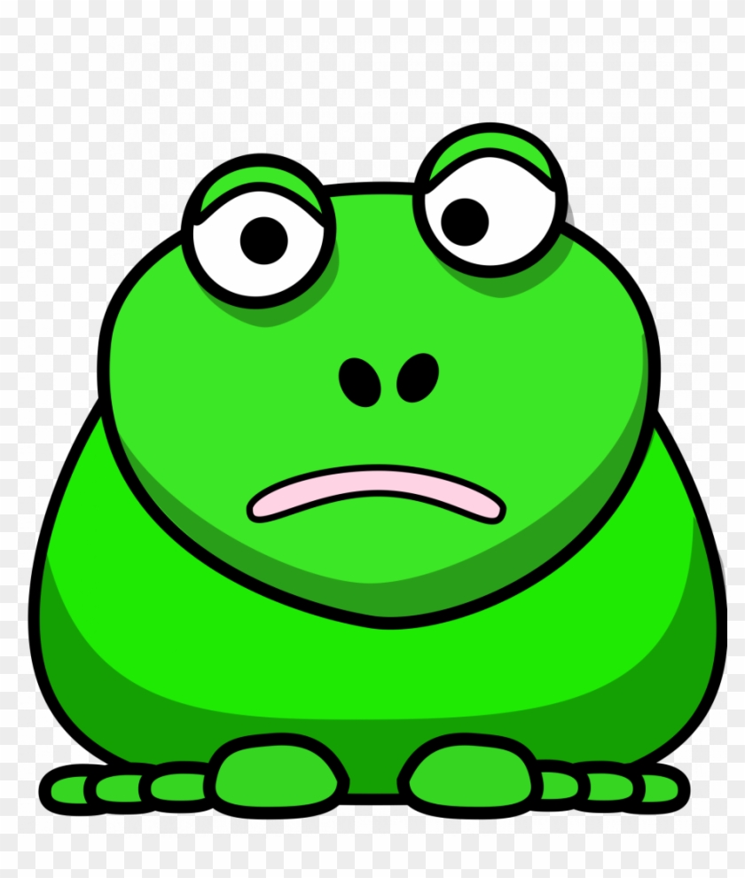 Wealth Cartoon Frog Face Announcing Clipart - Cartoon Frog Green #1248301