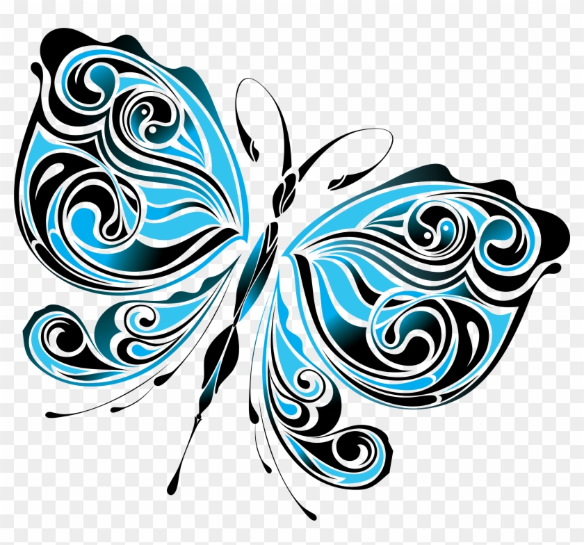 Бабочка 222 - Tattoo Butterflies #1248340