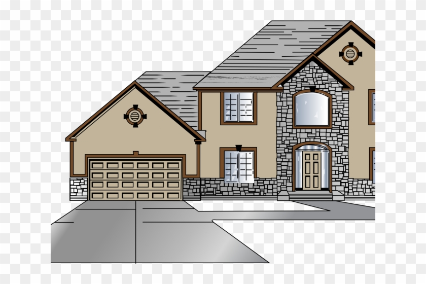 Hosue Clipart Residential House - Estructura De Una Casa Png #1248406