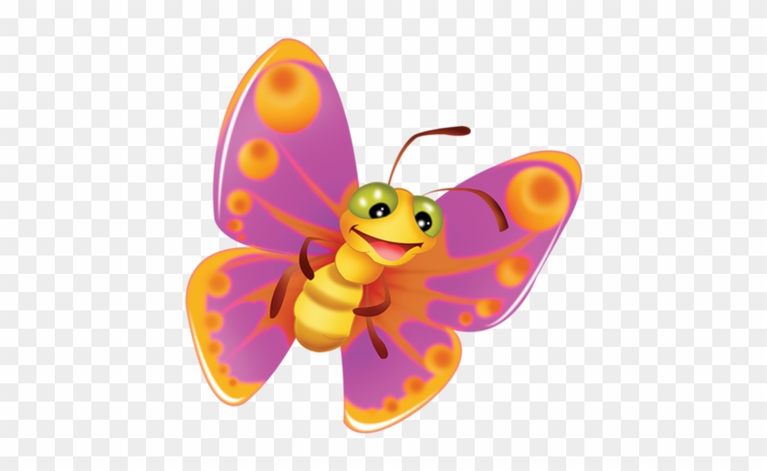 Butterfly In Cartoon Clip Art #1248422