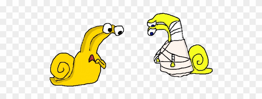 Injured Snail By Daxxee - Cartoon #1248431