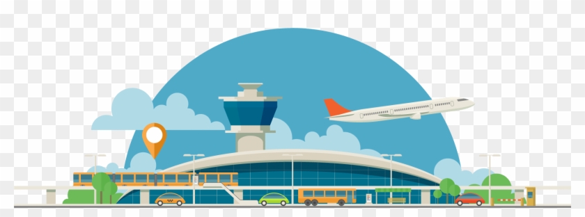 Airport Illustration Png #1248555
