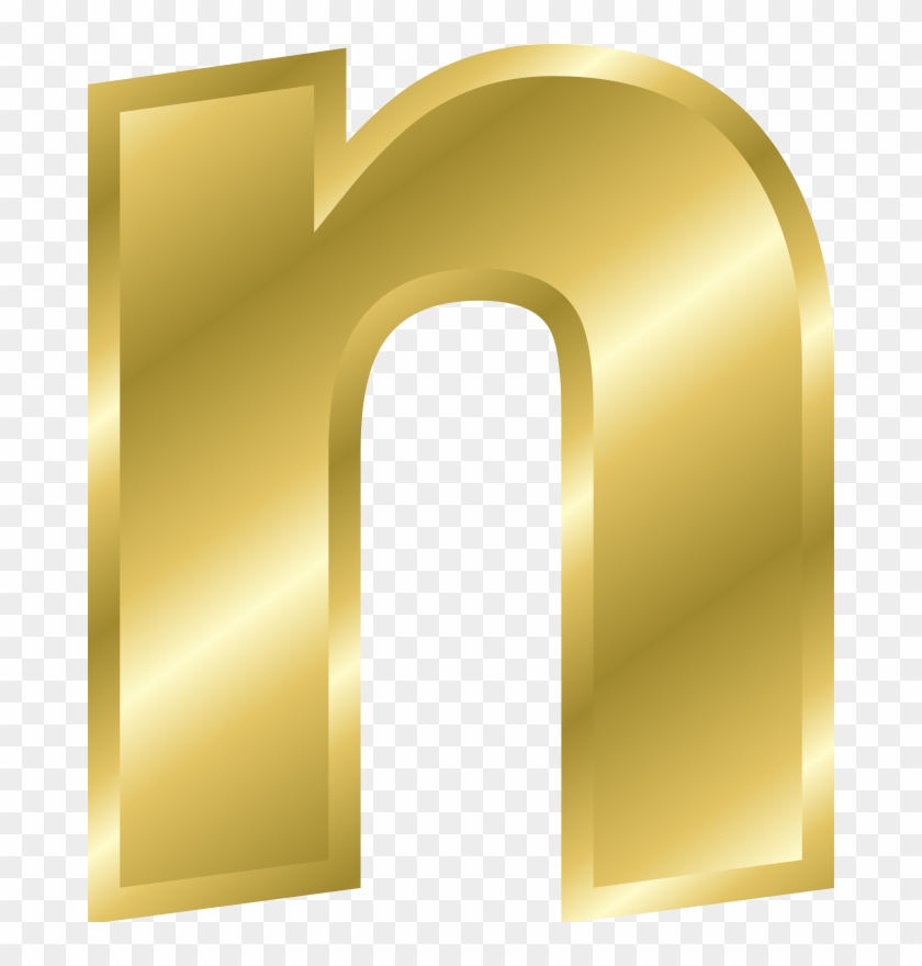 Microsoft Office - Gold Letter N Png #1248953
