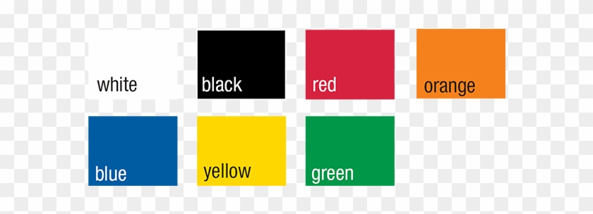White, Black, Red, Orange, Blue, Yellow, Green - Blue #1248980