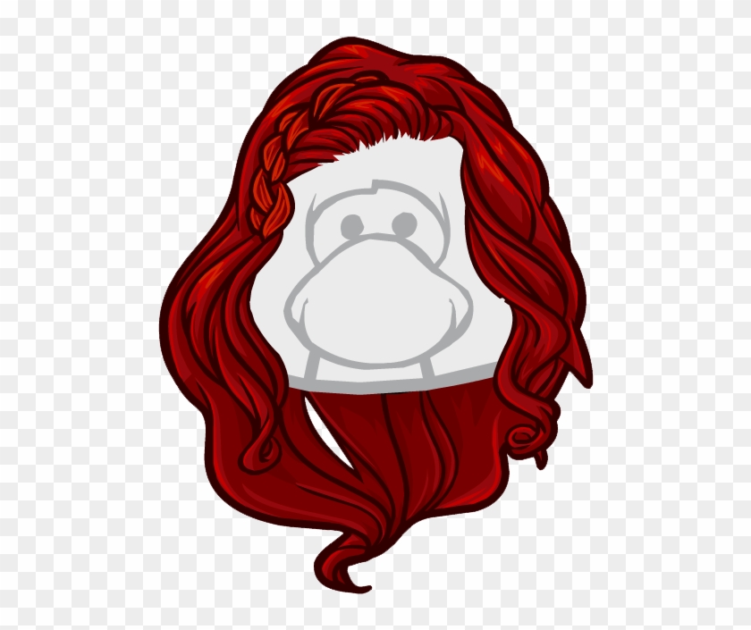 Red Hair Clipart Club Penguin - Club Penguin Scarlet Star #1249030