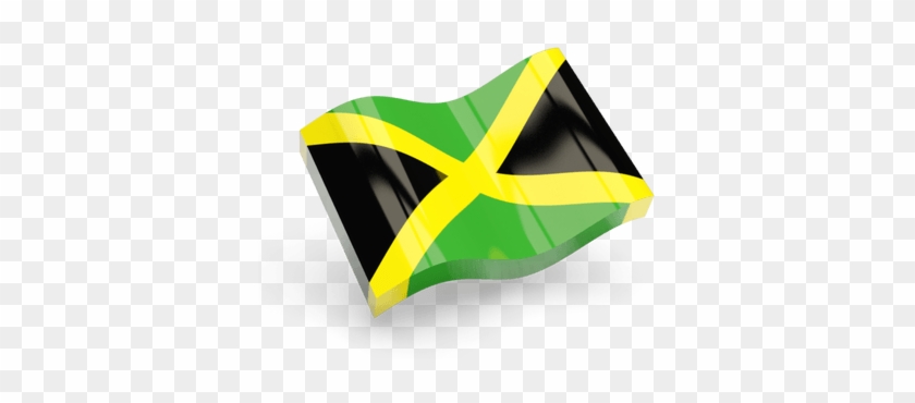 Jamaica Flag Icon Wave - Jamaican Flag Waving Transparent Background #1249110