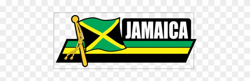 Jamaica Flag Car Sidekick Decal - Flag Car Auto Sidekick Trunk Bumper Fender Window Decals #1249191