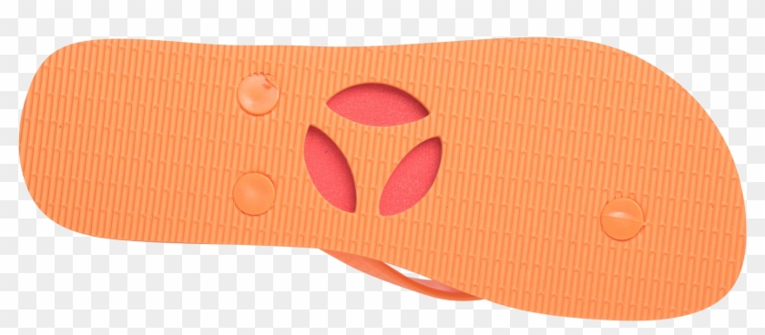 Thongs Women Orange Print Rubber Flip Flop - Flip-flops #1249581