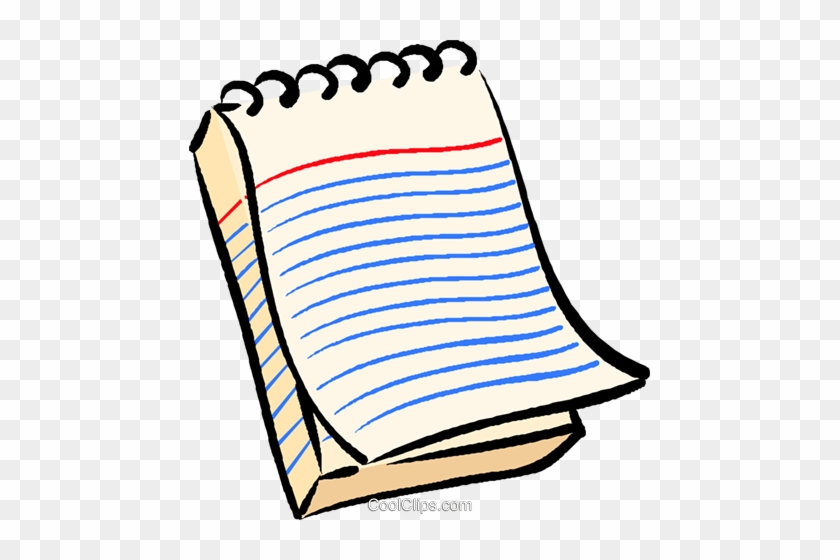 Notepad Royalty Free Vector Clip Art Illustration - Clip Art #1249583